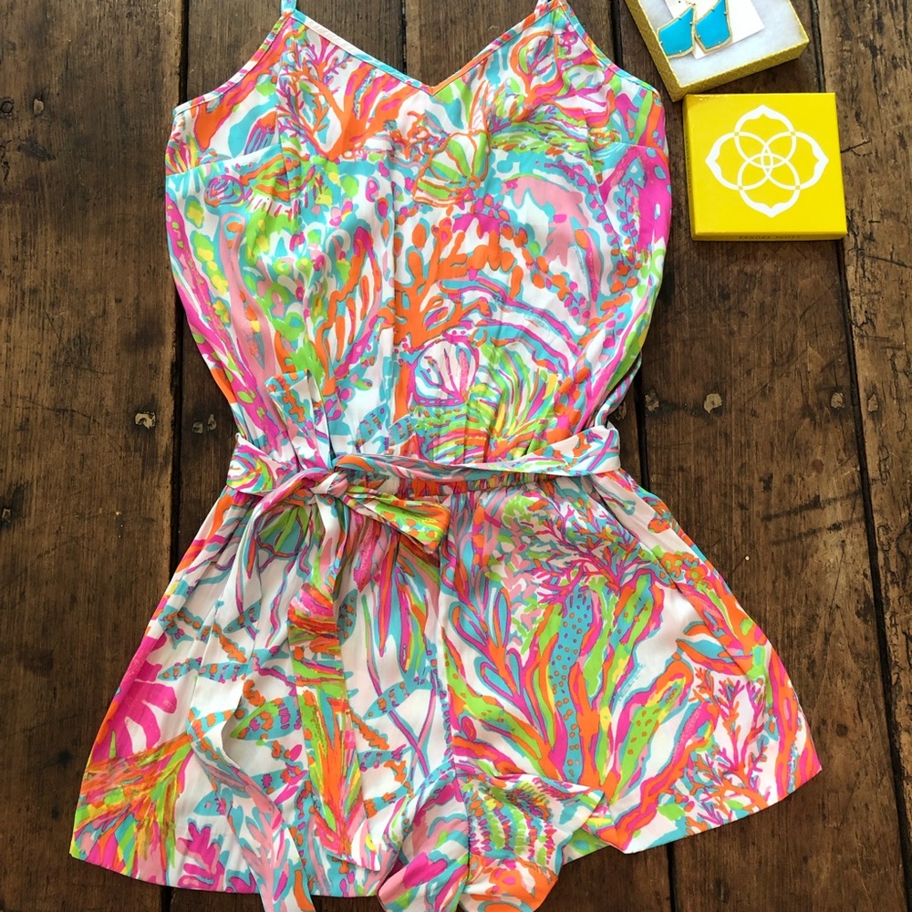 Lilly Pulitzer Scuba to Cuba Romper size S